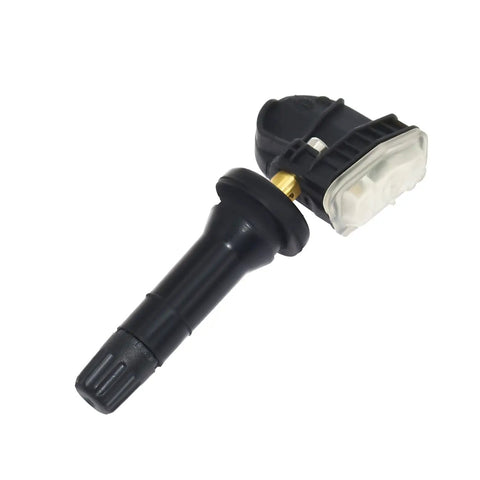 Straight Plug And Play Tpms Tire Pressure Monitoring Sensor 13506028 13598773 for Buick and Cadillac with black rubber design.