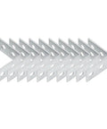 Beefy L Shaped Corner Brackets For Shelves Heavy Duty Metal Wall Mount Supports shown in steel, set of 10, angled view