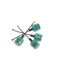 2 Pack 2.8dBi LHCP 99% Radiation Efficiency 5.8 GHz RP-SMA Antennas For FPV HD Racing Drones Quadcopter 40mm IPEX UFL RC Blue