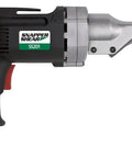 SS201 Sheet Metal Shear with three blade cutting system for fast clean cuts on 18 gauge mild steel, ideal for flashing and roofing.