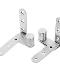 Hidden Door Hinge Set Pro Grade Stainless Steel Pivot Hinges For Concealed Doors And Bookcases Heavy Duty Design With Wide Opening Capability One Pair