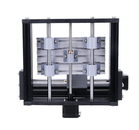1610 Pro Desktop CNC Milling Machine With Offline Controller for DIY Routing Engraving, front view showing metal frame and components.