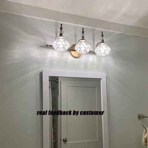 Vintage Brass Vanity Light Fixtures For Bathroom Lighting Retro Brass Vanity Sconces over mirror