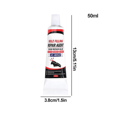 All Purpose Quick Dry Shoe Glue For Sneakers Boots And Sandals, Clear Flexible Bonding Sealant For Leather Rubber Canvas And Multi Material Repairs, Waterproof DIY Fix For Shoes A Real Game Changer, 50ml tube