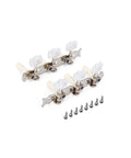 Durable Rock Solid Zinc Alloy Guitar Tuning Peg Set For Classical Acoustic And Folk Guitars With Silver Finish Machine Heads