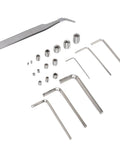 Cup Point Set Screw Kit With 304 Stainless Steel Grub Screws M2 Through M8, hex wrenches, tweezers for DIY repairs and electronics