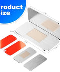 Slim Stainless Steel Magnetic Cabinet Door Catch Set Ultra Thin Latches With Adhesive Easy Install Pack Of 10 product size and design