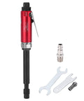 Extended Pneumatic Die Grinder Reaches Deep Into Tight Squeezes Smooth Operating Grinding Tool with essential accessories.