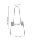 Heavy Duty Dual Torsion Spring Kit for Trash Can Lids, Top Tier Stainless Steel 4 Pack With 1.6mm Wire For Smooth Operation And Quick Lid Snap Back in Kitchen DIY Repair Projects You Gonna Love. dimensions shown