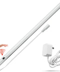 Plug In Hands Free Magnetic Under Cabinet Lights 16 Inch Ultra Thin Motion Sensor 6W 12V 500 Lumen Dimmable Cool White 6000K For Kitchen Cabinets Shelves Sink Pantry Garage