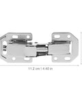 Hydraulic soft-close cabinet hinge with thickened base for durable and stable door support, ideal for kitchen or wardrobe cabinet use.