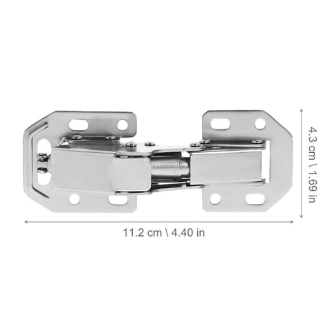 Hydraulic soft-close cabinet hinge with thickened base for durable and stable door support, ideal for kitchen or wardrobe cabinet use.