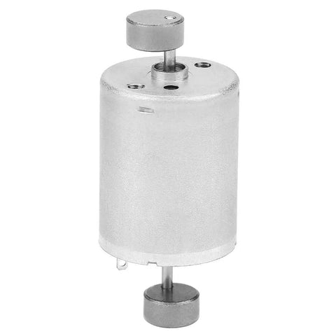 Dual Shaft 12V DC Vibration Motor with high torque, copper windings, visible dual 10x5mm vibration heads, for DIY projects and robotics