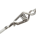 Pro Fencing Body Cords For Foil And Epee with Durable Plastic Stainless Steel Construction, clear hand line clamp close-up