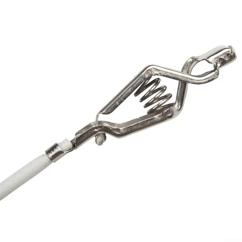 Pro Fencing Body Cords For Foil And Epee with Durable Plastic Stainless Steel Construction, clear hand line clamp close-up