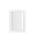 Top Shelf 4X6 Drywall Access Panel for Ceilings and Walls, Heavy Duty Impact Resistant Plastic Cover, white access panel with hinged door.