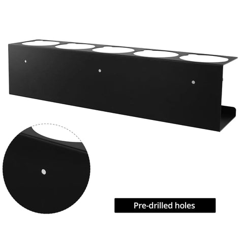 Heavy-Duty Aerosol Can Holder Rack Organizer, Steel Powder-Coated, Holds 20 Cans, Four Pack, with pre-drilled holes