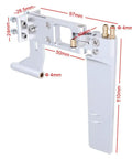 110mm Aluminum RC Boat Rudder With 4mm Shaft Axle Strut Mount Bracket Kit Holder Dual Water Pickup CNC Machined