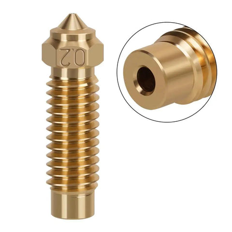 Five 0.2mm Brass Nozzles for Neptune 4 Plus and 4Max 3D Printer Pack Anti Clog Chamfer Design for Fine Detail Prints Smooth Flow Durable Upgrade Nozzle Set