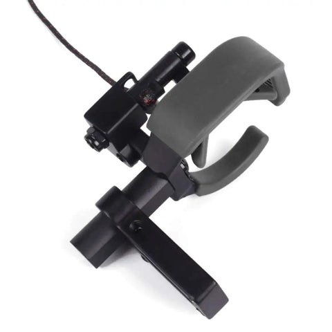 Drop Away Arrow Rest With Full Containment for Compound Bow Left Hand, cable driven, lightweight design in black and gray.