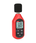 Red Bluetooth Decibel Meter With App For iOS And Android Digital Sound Level Meter 30 To 130 dB 0.1 dB Resolution LCD Display