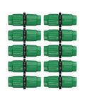 Expandable Garden Hose Repair Kit With Heavy Duty Connector Fix 5/8 And 3/4 In Fitting For Quick Hose Patch And Leak Seal Solution To Save Your Garden Water Line Without Calling Pros, green plastic connectors