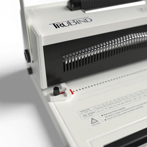 Coil Binding Machine With Electric Inserter And Foot Pedal For Fast Easy Doc Binding, image showing disengageable dies close-up
