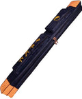 Waterproof Kung Fu Tai Chi Sword Case With Double Layer Design, Oxford Fabric, PU Leather Trim, padded strap visible