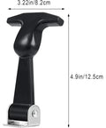 Heavy Duty Rubber Latch Set Of 2 With Flexible Draw Latches Stainless Steel Brackets, shown with dimensions