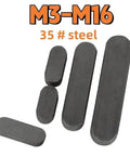 Heavy Duty Steel Parallel Keys And Drive Shaft Flat Keyway Pins Built Tough For Lightning Fast Machine Fixes Easy Swap Fit A Type Shaft Hardware Kit Secures Ten Pieces 8X7X60 Mm in various sizes.