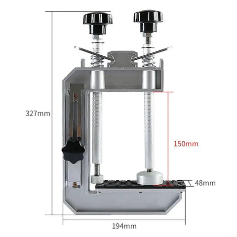 Heavy Duty Countertop Assembly Jig With Adjustable 45 Degree Clamping Fixture, 150mm clamp for precision stone seam alignment.