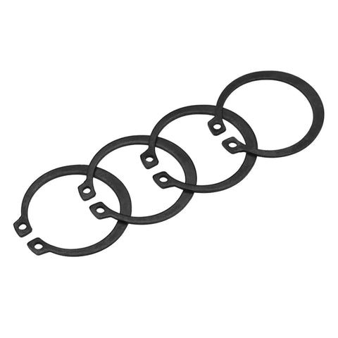 Heavy Duty M3 To M8 C-Type Shaft Retaining Ring Circlip Snap Lock for smooth cylinder valve, black high carbon steel.