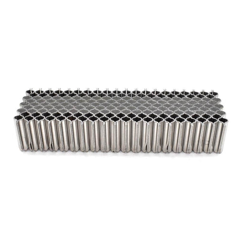 Corrugated W Fastener Staples With One Inch Crown And One Half Inch Leg 25 Gauge Ideal For Pallet Repair Cabinet Face Frames Picture Frames Furniture Joints Truss Work Hollow Core Doors Top Plate And Roof Connections 1000 Pack displayed in a side view.