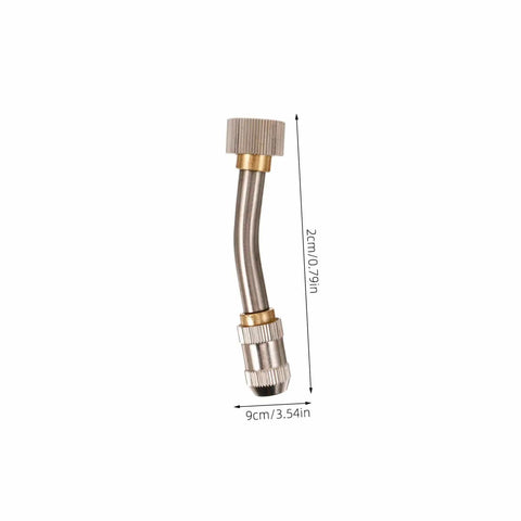 Portable High Temperature Steam Cleaning Accessories Kit With Pro Grade Heavy Duty Adjustable Hose Nozzle, detailed view.