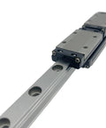 Smooth Slick Linear Guide Block With Carriage For SRS9XN SRS9 Rails, showing heavy-duty durable block and rail system