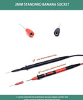 Back Probe Pins Kit 8Pcs Pro Grade Ultra Thin 0.7mm Pins For Automotive Instrument Testing 2mm Socket Banana Jack Leads