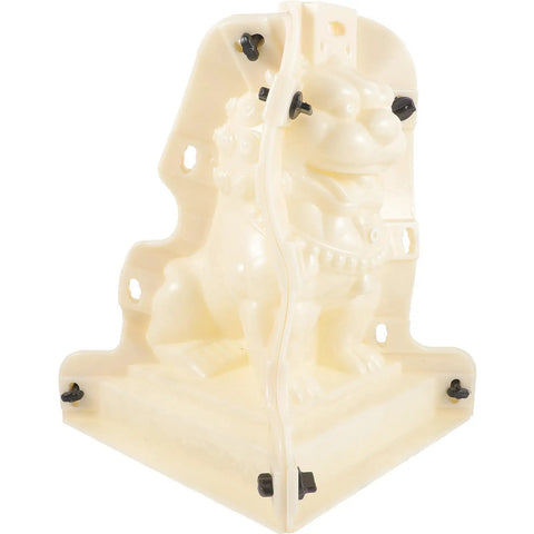Roman Column Ball Mold For Concrete DIY Projects, lightweight durable plastic, featuring lion design, size 12.20x8.66x8.66 inch.