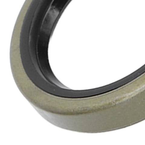 Close-up of seal from 5 Piece Marine Trailer Bearing Kit Steel Alloy Boat Trailer Axle Wheel Hub Bearings With Seals Grease Retention Design