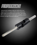 Beefy 12mm To 12mm Universal Joint Coupling For RC Cars And Robots, carbon steel, performance focus on high torque linkage