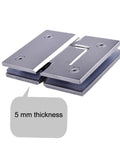 Soft Close Cabinet Door Hinge Set For 8 To 12mm Doors Built Tough Stainless Steel Hinges With Silent Hydraulic Buffer 180 Degree Swivel