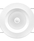 5 Inch And 6 Inch Retrofit LED PIR Motion Sensor Downlight, white round trim with center PIR sensor and spring clips