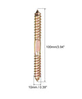 Beefy Heavy Duty Hanger Bolt Set 12 Pcs 10x100mm double ended threaded dowel for quick wood joining and hidden connectors
