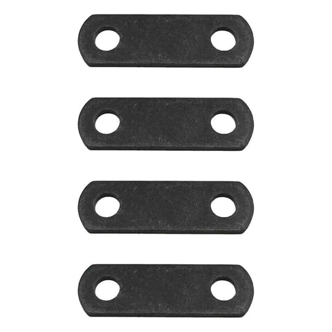 Four Pack Of Leaf Spring Trailer Shackle Straps With Nine Sixteenths Inch Hole Diameter And Two And Five Eighths Inch Center To Center Spacing