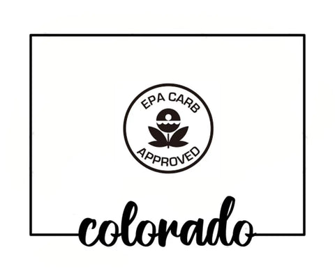 EPA CARB approved logo with 'colorado' text for Ford C-Max 14-16 Hybrid Converter Resonator Pipe Rear Exhaust Muffler Replacement Parts