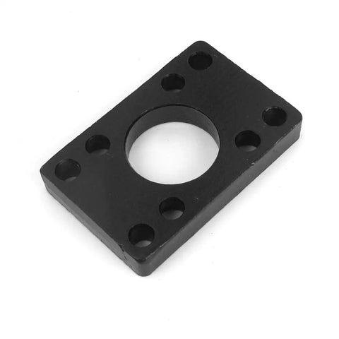 Top Shelf Pneumatic Air Cylinder Flange Mounting Plate Badass Heavy Duty Steel Bracket With 30mm Center Drill Hole And 72 By 47 Millimeter Base For No Sweat Smooth Travel