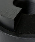 Close-up of Slug Splitting Conduit Punch Die for Hydraulic Knockout Driver Heavy Duty One And A Half Inch Fitting Size Nine Ton.