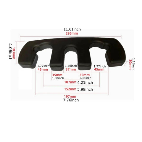 Resistance Plate Adapter For Strength Training And Weightlifting, Add On Weight Block For Gym Weight Stack, 2.4kg dimensions