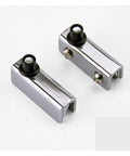 Slide Bolt Door Lock Hasp For Doors And Gates Heavy Duty Cabinet Hardware Set polished chrome fittings on white background