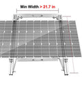 Heavy Rugged Solar Panel Pole Mount For Off Grid Living complete free standing hardware rack dimensions shown for 50W solar use.