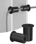 Slick Starlink Cable Routing Kit And Wall Grommet For One Inch Holes showing two black rubber grommets with cables.
